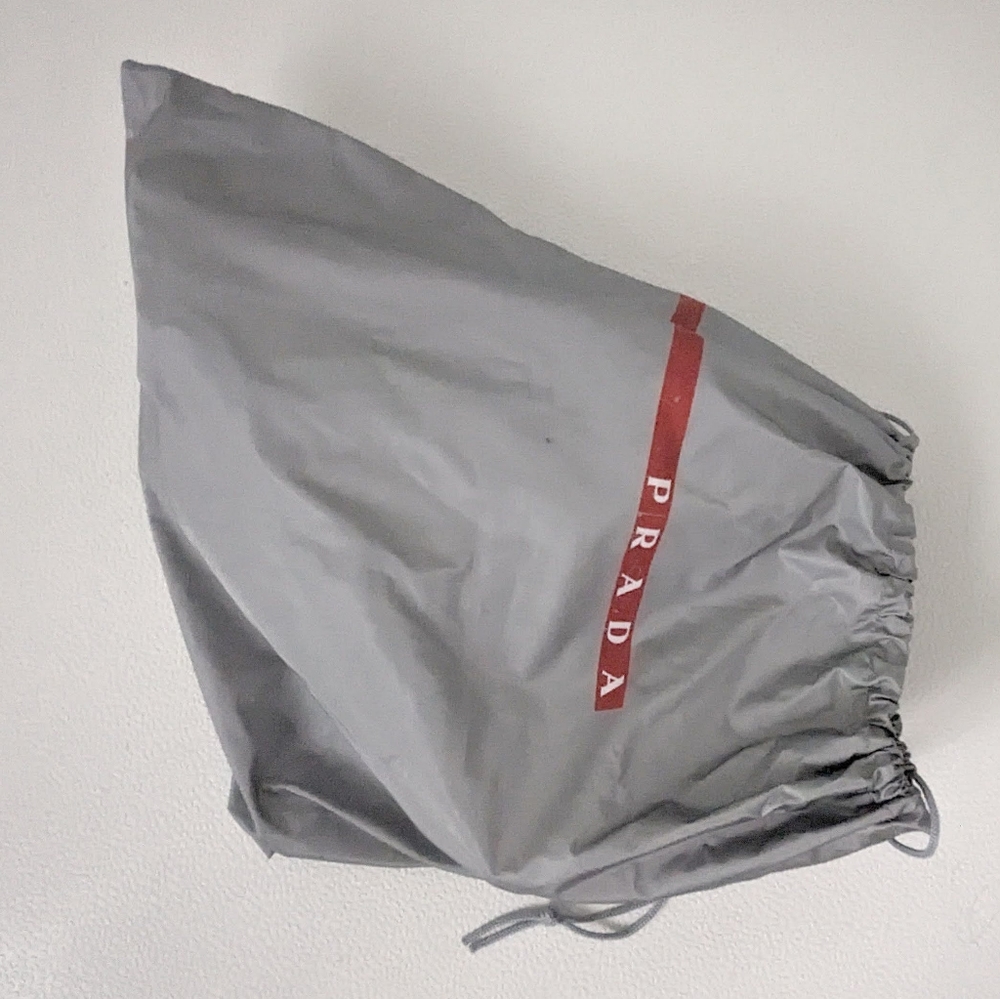 PRADA Men's black nylon leather sneakers - Picture 4 of 13